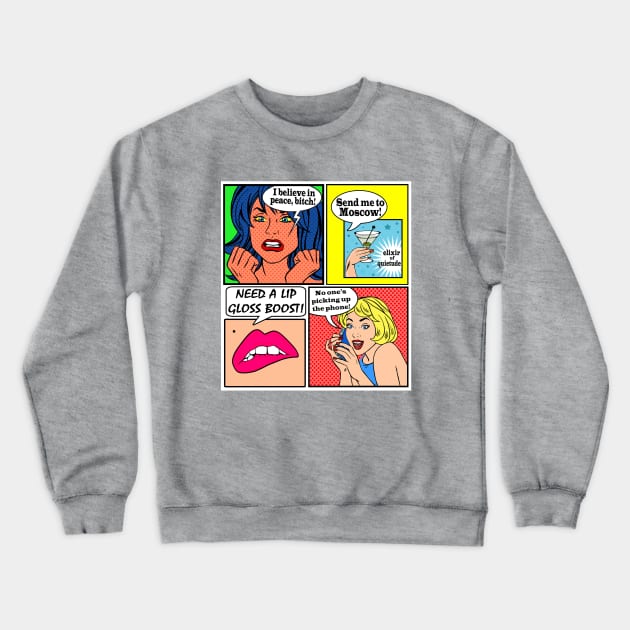 UNREPENTANT POP ART Crewneck Sweatshirt by SortaFairytale